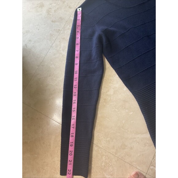 🌙 Apart Impressions Merino Wool Sweater Dress – Navy Blue – Size M (Fits Small) - Picture 11 of 11